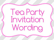 tea party invitation ideas