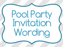 pool party invitation wording